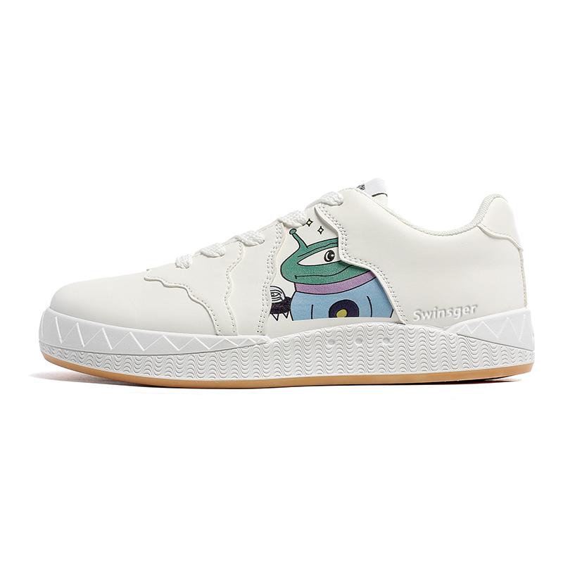 Swinsger Антискользящие и износостойкие легкие низкие скейтбордские кроссовки мужские белые, цвет White
Swinsger Антискользящие и износостойкие легкие низкие скейтбордские кроссовки мужские белые, цвет White