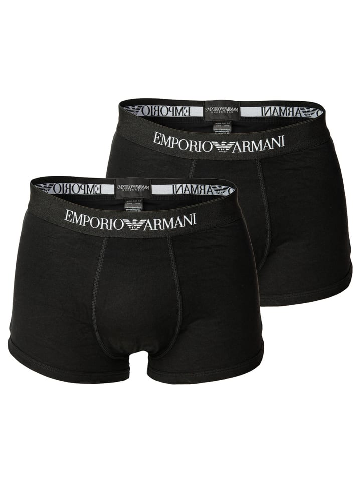 Emporio Armani Боксерские шорты, комплект из 2 штук, черные
Emporio Armani Боксерские шорты, комплект из 2 штук, черные