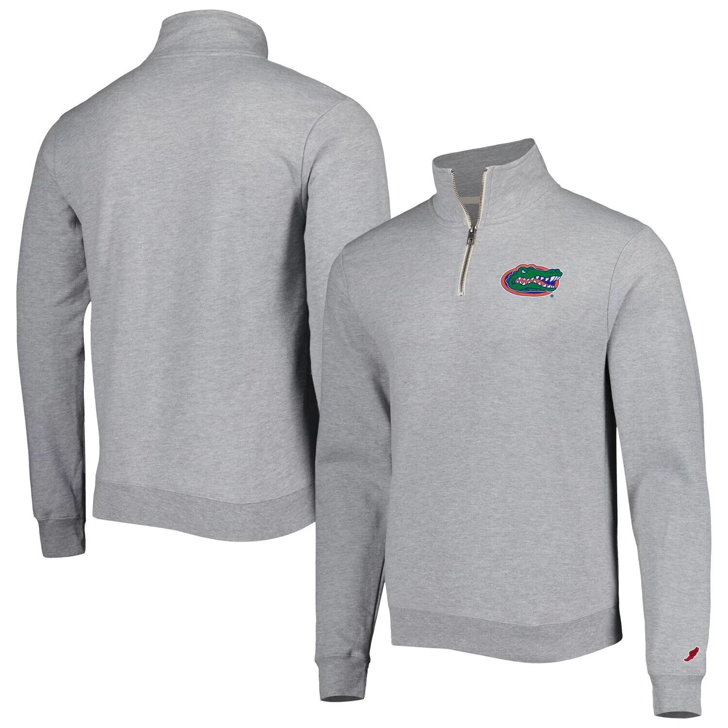 Мужской флисовый свитшот с молнией четверти цвета Heather Grey Florida Gators Stack Essential
Мужской флисовый свитшот с молнией четверти цвета Heather Grey Florida Gators Stack Essential