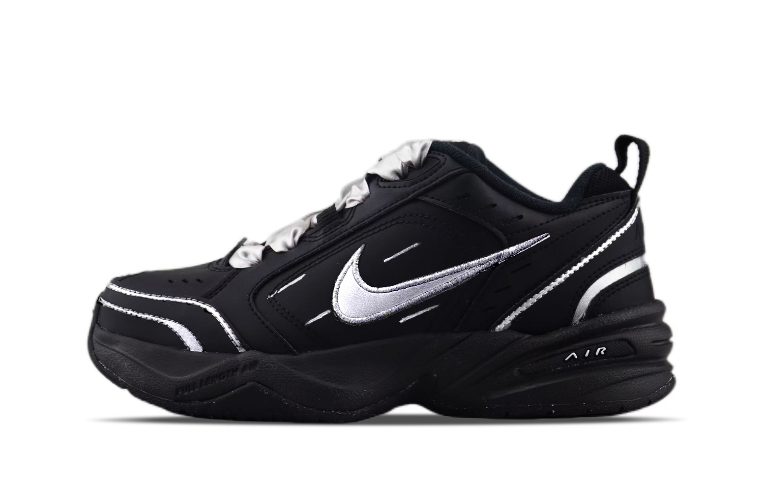 Nike Air Monarch 4 Износостойкие и легкие низкие массивные кроссовки унисекс, черный с серебристым
Nike Air Monarch 4 Износостойкие и легкие низкие массивные кроссовки унисекс, черный с серебристым