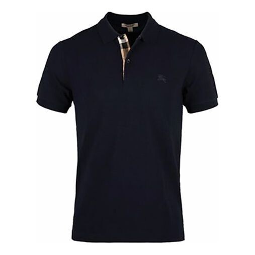 Футболка logo lapel short sleeve polo shirt navy blue Burberry, синий 
Футболка logo lapel short sleeve polo shirt navy blue Burberry, синий