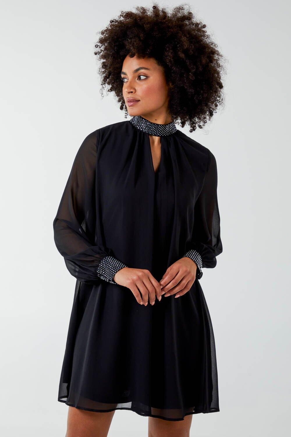 Платье миди с воротником Shift Diamante Blue Vanilla, черный
Платье миди с воротником Shift Diamante Blue Vanilla, черный