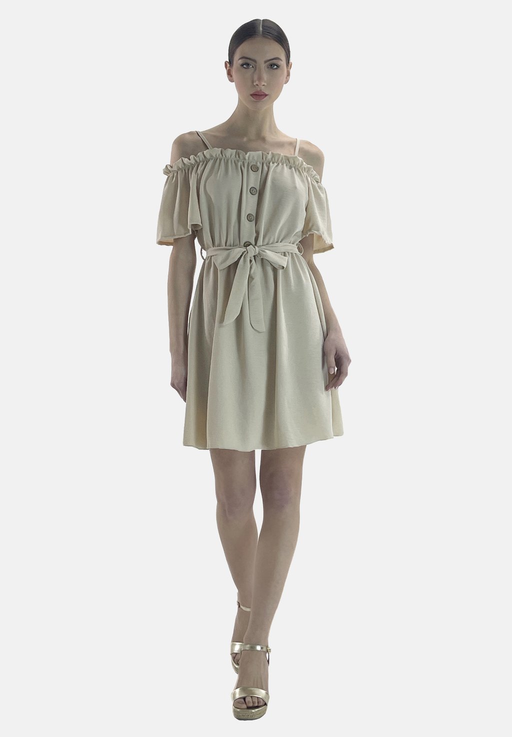 Платье-рубашка Elara, бежевый
Платье-рубашка Elara, бежевый