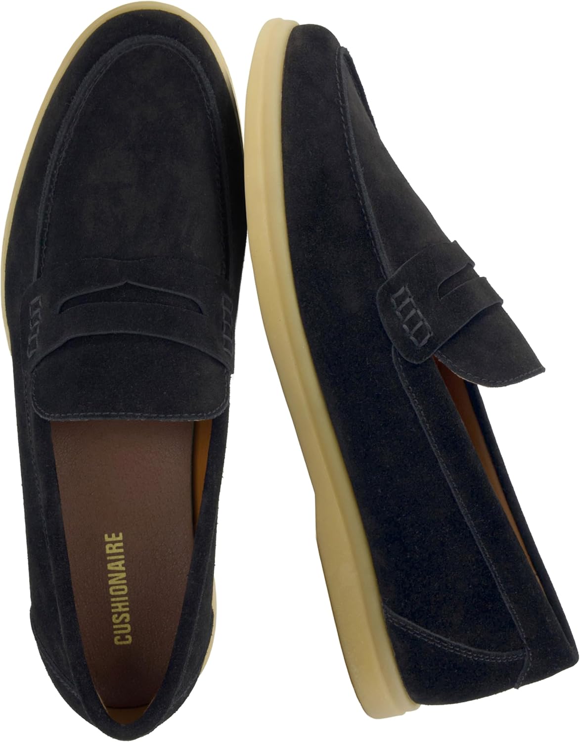 Мужские слипоны CUSHIONAIRE Selby из натуральной кожи - повседневные лоферы Penny с поролоновой стелькой с эффектом памяти и резиновой подошвой, черный
Мужские слипоны CUSHIONAIRE Selby из натуральной кожи - повседневные лоферы Penny с поролоновой стелькой с эффектом памяти и резиновой подошвой, черный