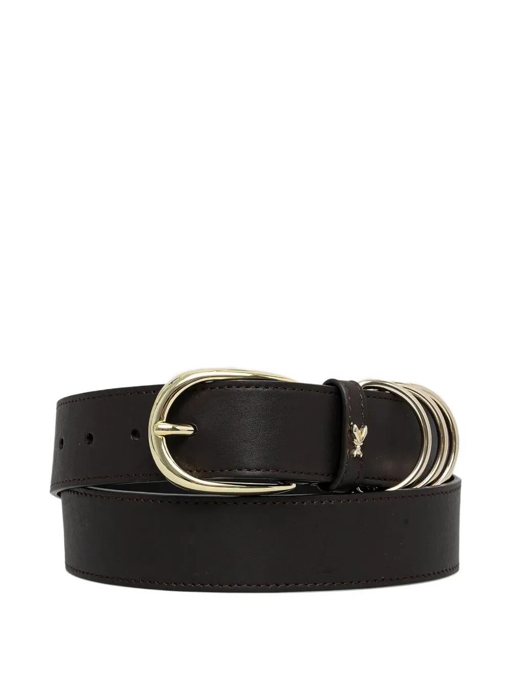 Пояс с тремя кольцами и подвеской-мухой Patrizia Pepe, коричневый
Пояс с тремя кольцами и подвеской-мухой Patrizia Pepe, коричневый