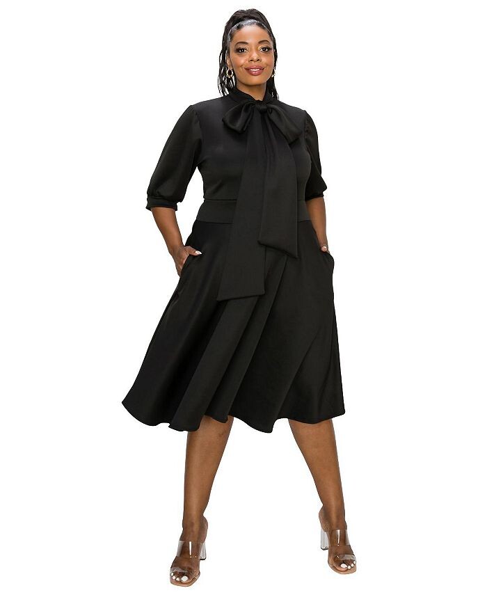 Расклешенное платье Carina Donna больших размеров с карманами L I V D, черный
Расклешенное платье Carina Donna больших размеров с карманами L I V D, черный