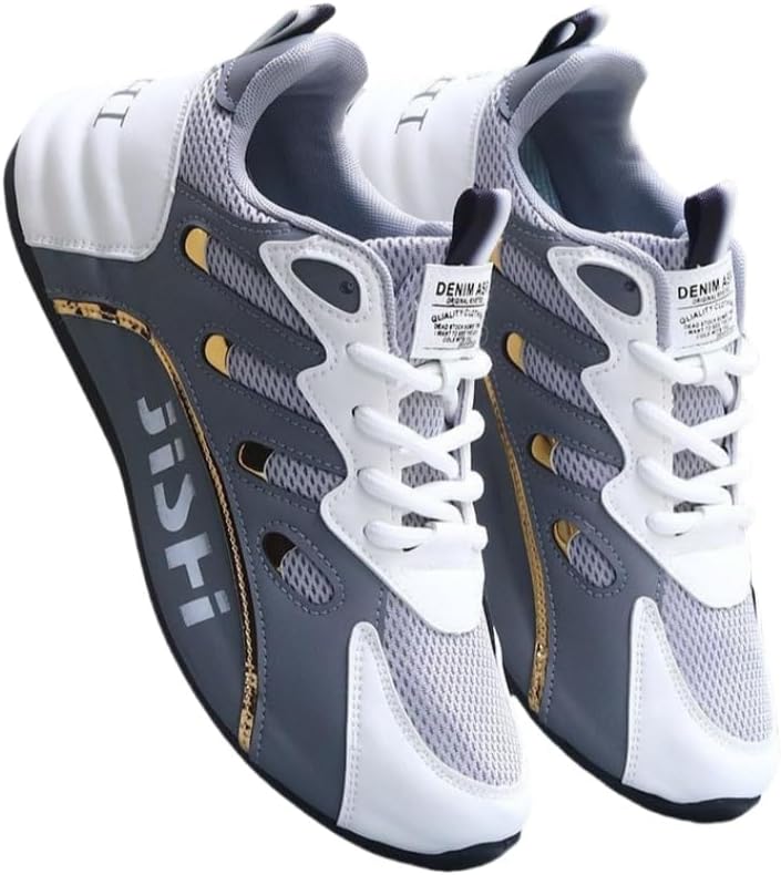 Мужские кроссовки для бега по шоссе - стильный геометрический узор, дышащий верх из сетки и прочная резиновая подошва, шнуровка, низкий силуэт, для занятий на открытом воздухе в любое время года Clolinde, серый
Мужские кроссовки для бега по шоссе - стильный геометрический узор, дышащий верх из сетки и прочная резиновая подошва, шнуровка, низкий силуэт, для занятий на открытом воздухе в любое время года Clolinde, серый