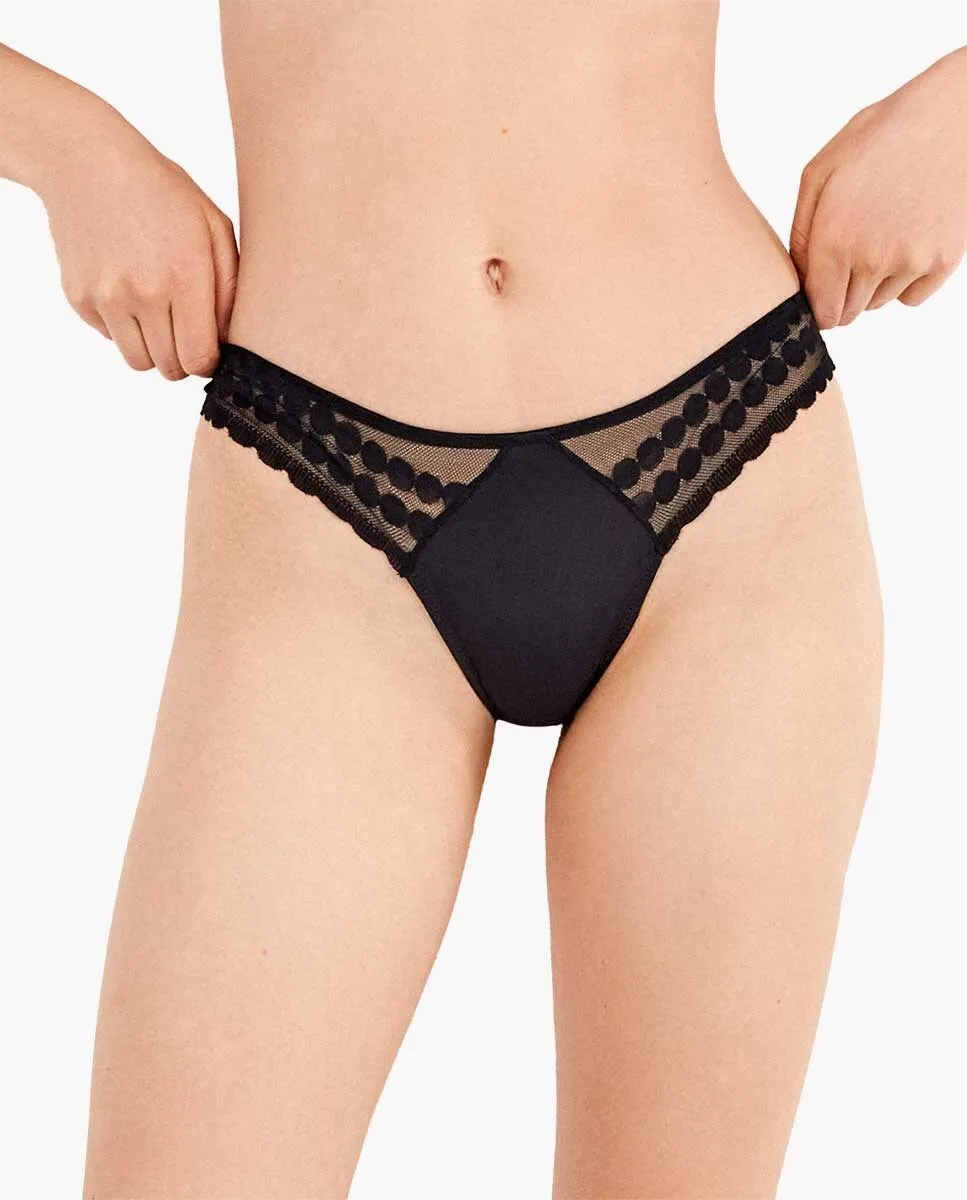 Бразильские трусики из кружевного материала Gisela, черный
Бразильские трусики из кружевного материала Gisela, черный