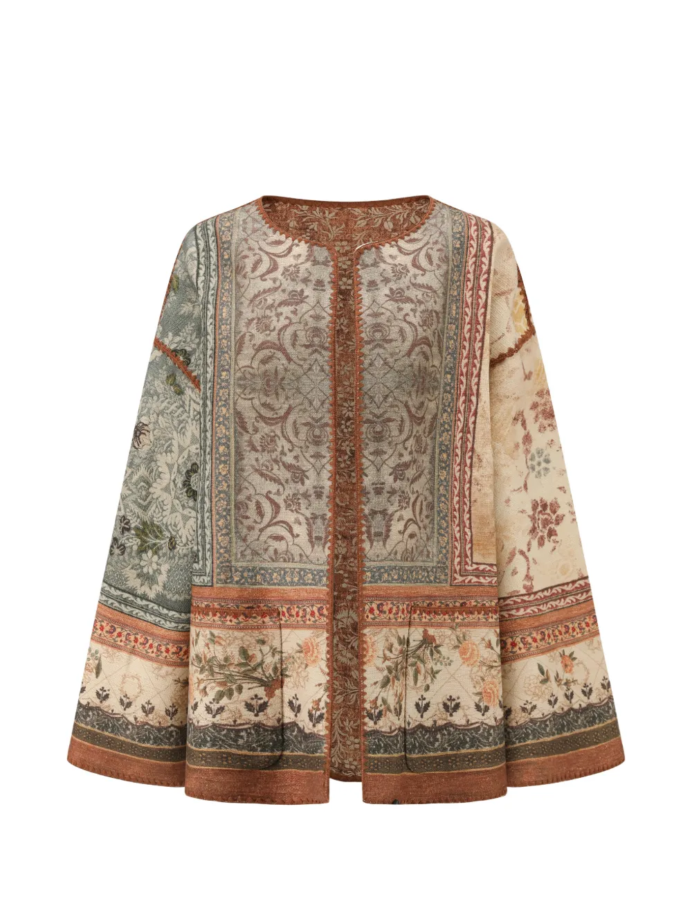 Двусторонний жакет с цветочным принтом Into The East, бежевый
Двусторонний жакет с цветочным принтом Into The East, бежевый