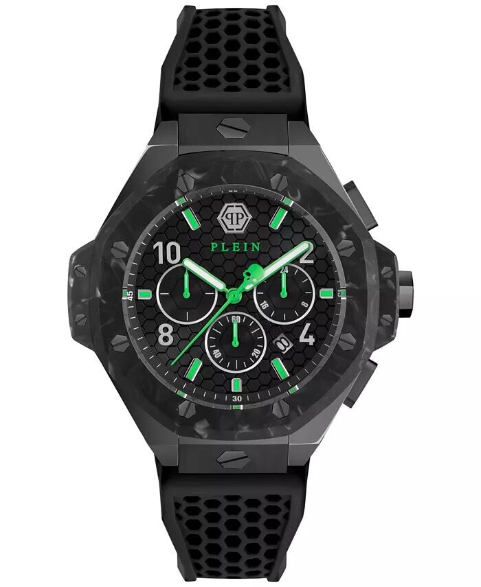 Мужские часы с хронографом, черный силиконовый ремешок, 46 мм Philipp Plein, черный
Мужские часы с хронографом, черный силиконовый ремешок, 46 мм Philipp Plein, черный