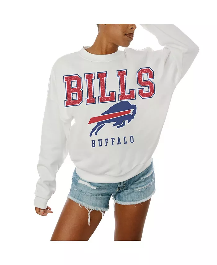 Женская белая толстовка свободного кроя Buffalo Bills Sunday Drives с круглым вырезом Gameday Couture
Женская белая толстовка свободного кроя Buffalo Bills Sunday Drives с круглым вырезом Gameday Couture