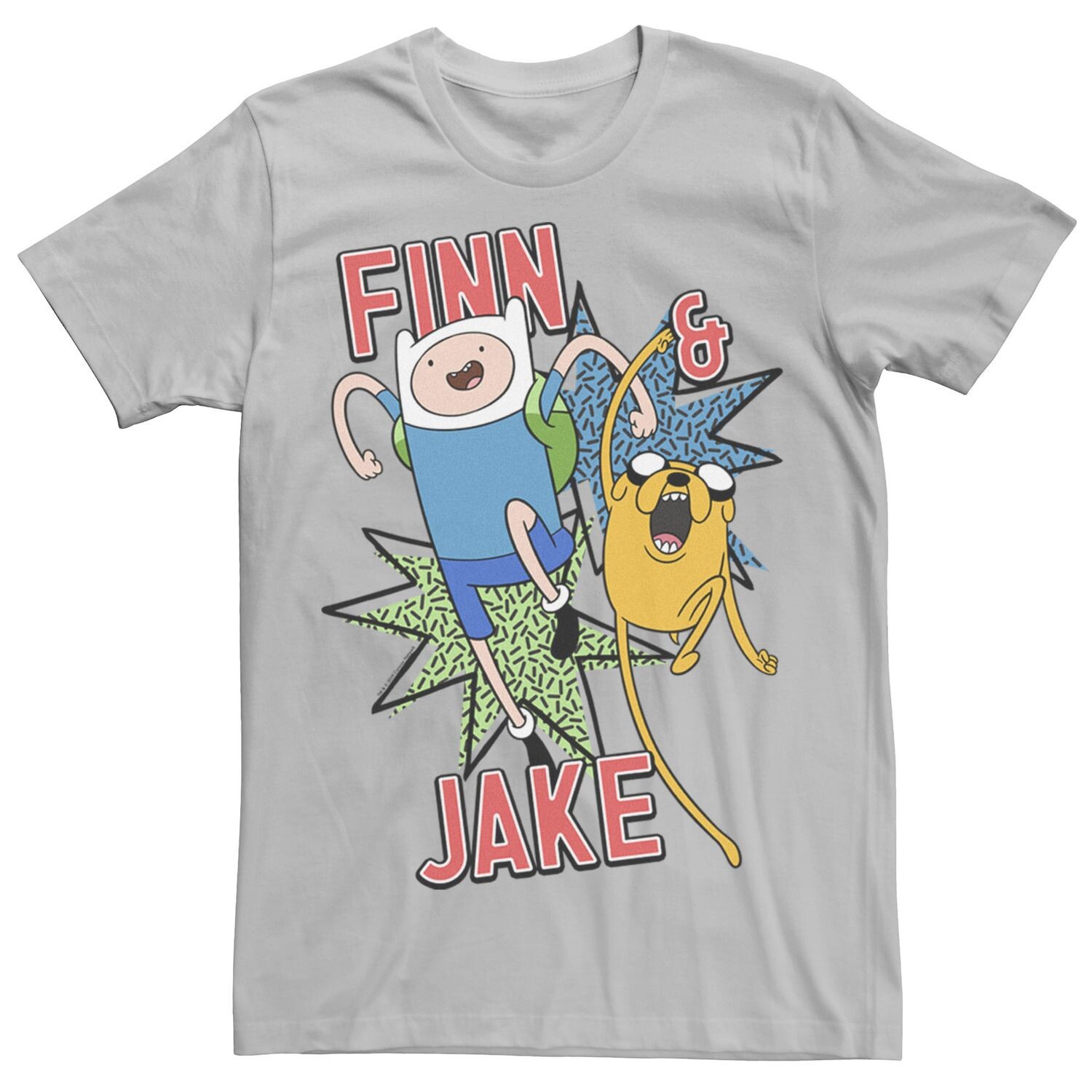 Мужская футболка Cartoon Network Adventure Time Finn & Jake Kapows Licensed Character, серебристый
Мужская футболка Cartoon Network Adventure Time Finn & Jake Kapows Licensed Character, серебристый