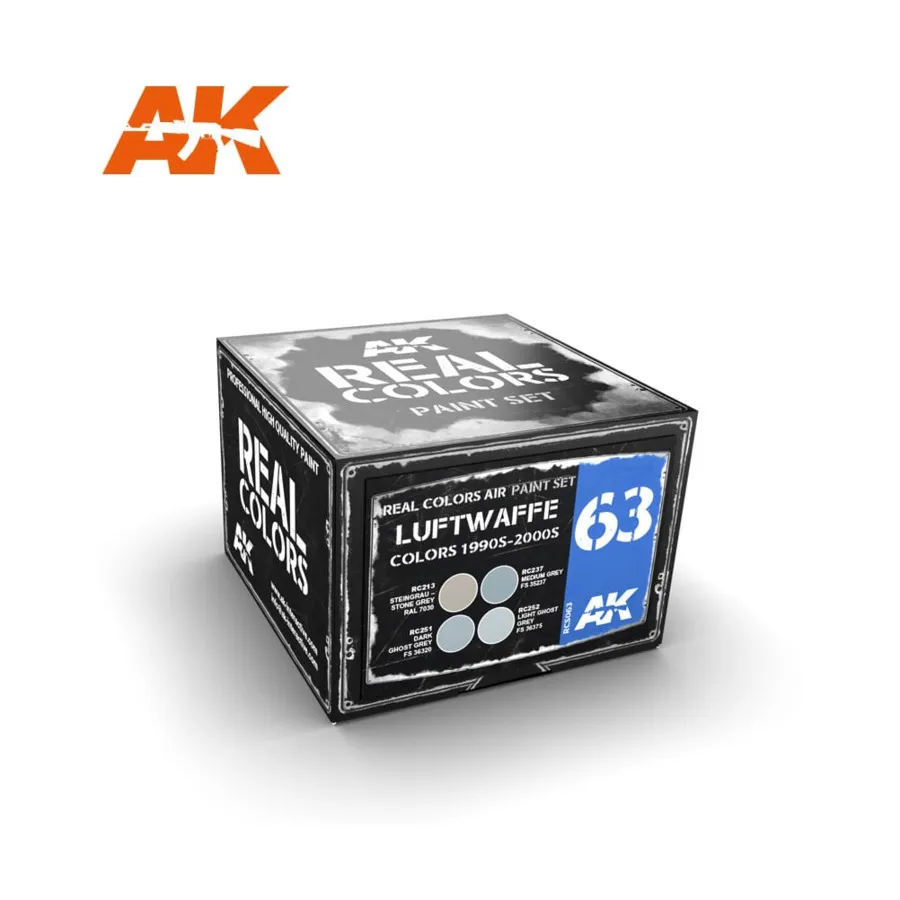 Цвета Люфтваффе 1990-2000-е гг., Paint - Real Color Sets (AK-Interactive)
Цвета Люфтваффе 1990-2000-е гг., Paint - Real Color Sets (AK-Interactive)