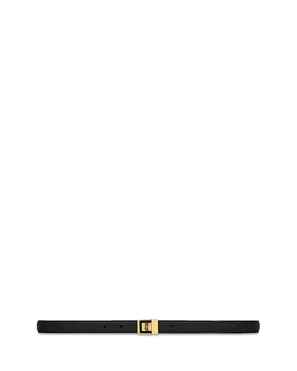 Тонкий ремень с пряжкой La 66 Saint Laurent, черный
Тонкий ремень с пряжкой La 66 Saint Laurent, черный