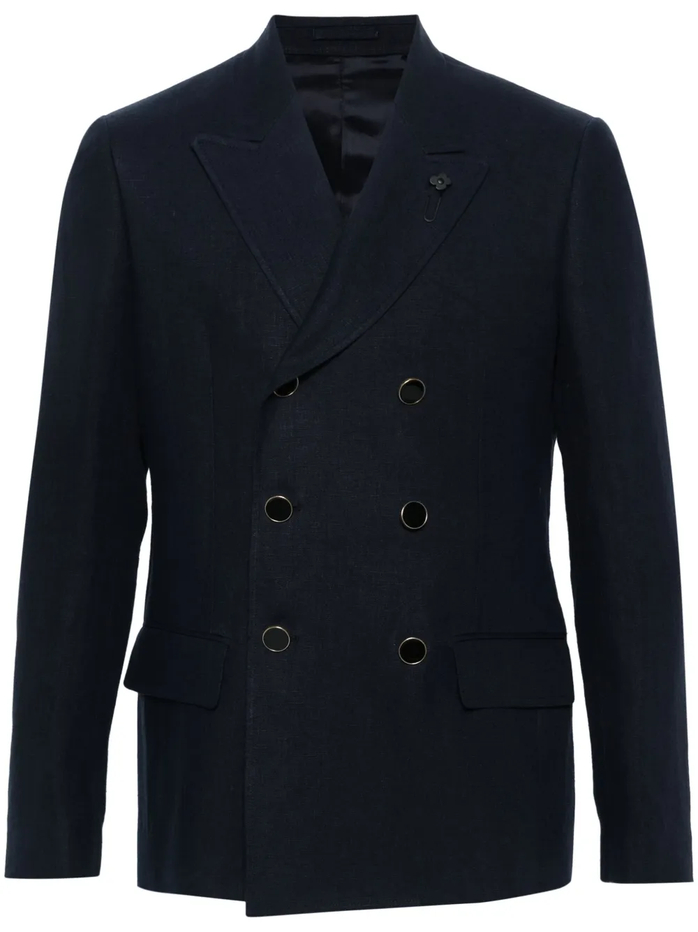 Двубортный пиджак Lardini, синий
Двубортный пиджак Lardini, синий