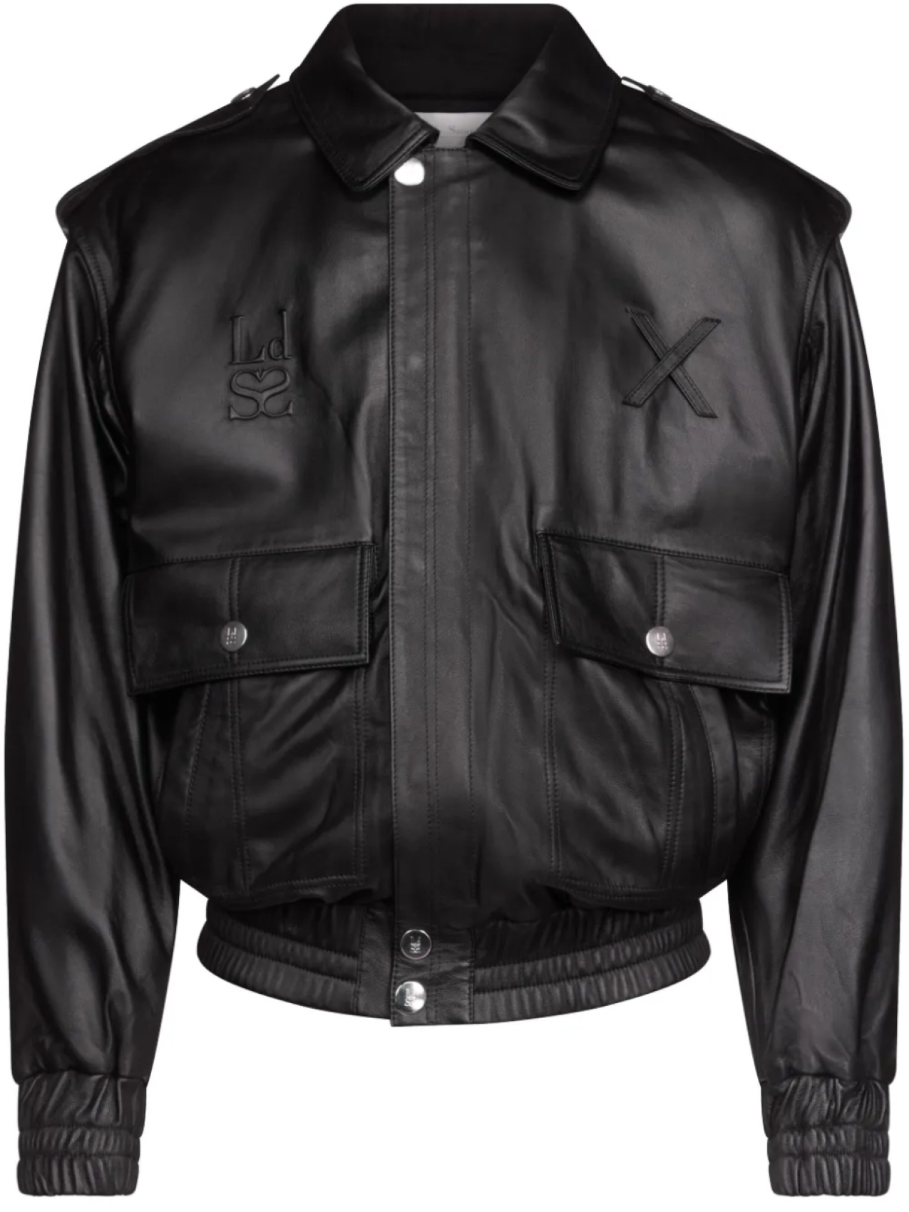 Кожаная куртка Ludovic de Saint Sernin Robert, черный 
Кожаная куртка Ludovic de Saint Sernin Robert, черный