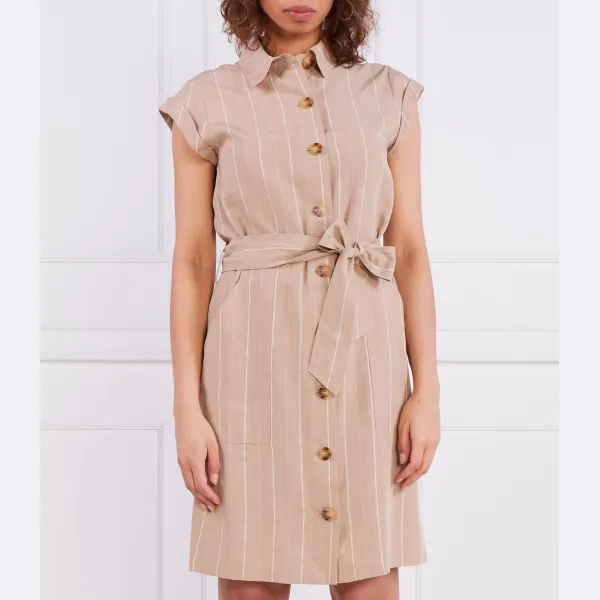 Платье с додатким льну Liu Jo, бежевый 
Платье с додатким льну Liu Jo, бежевый