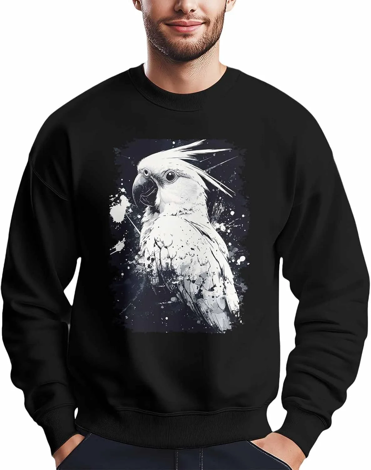 Мужской свитшот Vintage с абстрактным принтом попугая Winvebermior
Мужской свитшот Vintage с абстрактным принтом попугая Winvebermior