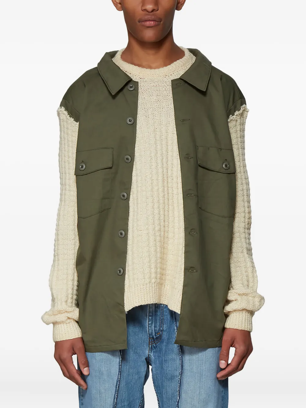 Кофта с панельной вязкой Bonum, зеленый
Кофта с панельной вязкой Bonum, зеленый