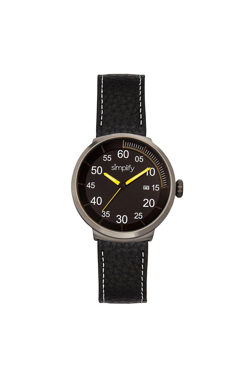 Часы 7100 с кожаным ремешком и датой Simplify, желтый
Часы 7100 с кожаным ремешком и датой Simplify, желтый