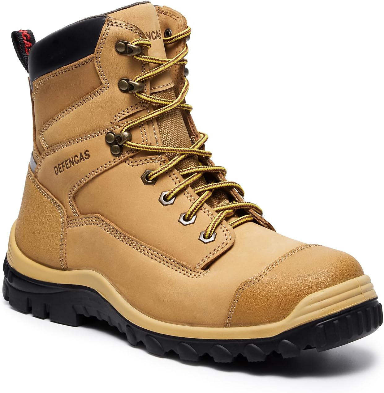 Мужские ботинки Defencas 6 и 8, с защитным носком от электрических разрядов, выполненные из цельнозерновой кожи, с противоскользящей резиновой подошвой и амортизирующей стелькой из ПУ, D088715, 8\" Composite-toe
Мужские ботинки Defencas 6 и 8, с защитным носком от электрических разрядов, выполненные из цельнозерновой кожи, с противоскользящей резиновой подошвой и амортизирующей стелькой из ПУ, D088715, 8\" Composite-toe