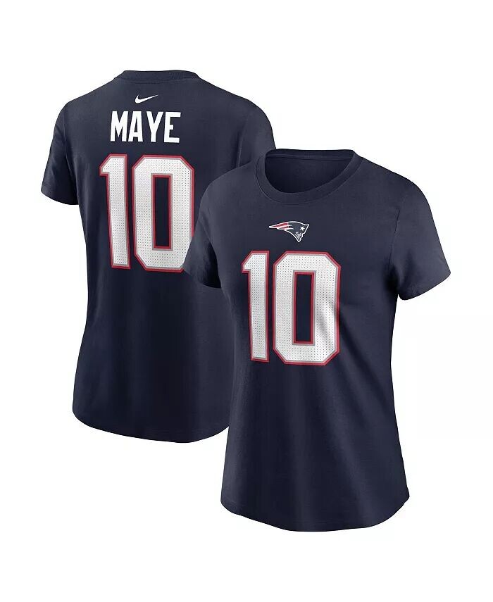 Женская футболка Drake Maye Navy New England Patriots драфта НФЛ 2024 года, выбранная в первом раунде, имя, номер Nike, синий
Женская футболка Drake Maye Navy New England Patriots драфта НФЛ 2024 года, выбранная в первом раунде, имя, номер Nike, синий