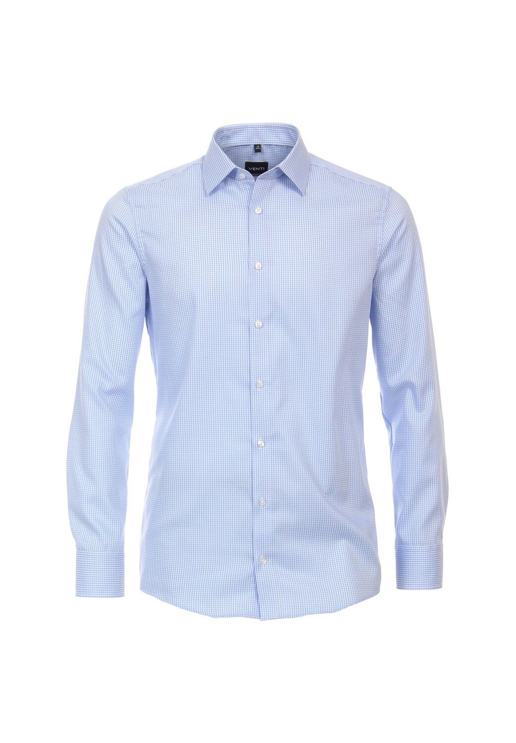 Мужская деловая рубашка в клетку, современный крой Venti, светло-синий
Мужская деловая рубашка в клетку, современный крой Venti, светло-синий