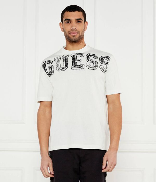 Футболка с надписью «Bugler» Regular fit Guess Active, белый
Футболка с надписью «Bugler» Regular fit Guess Active, белый