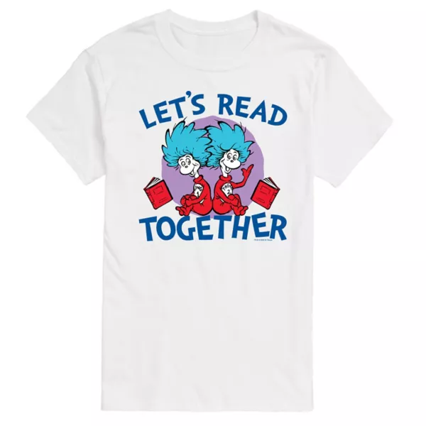 Мужская футболка с принтом "Доктор Сьюз. Кот в шляпе" для совместного чтения Licensed Character, белый
Мужская футболка с принтом "Доктор Сьюз. Кот в шляпе" для совместного чтения Licensed Character, белый