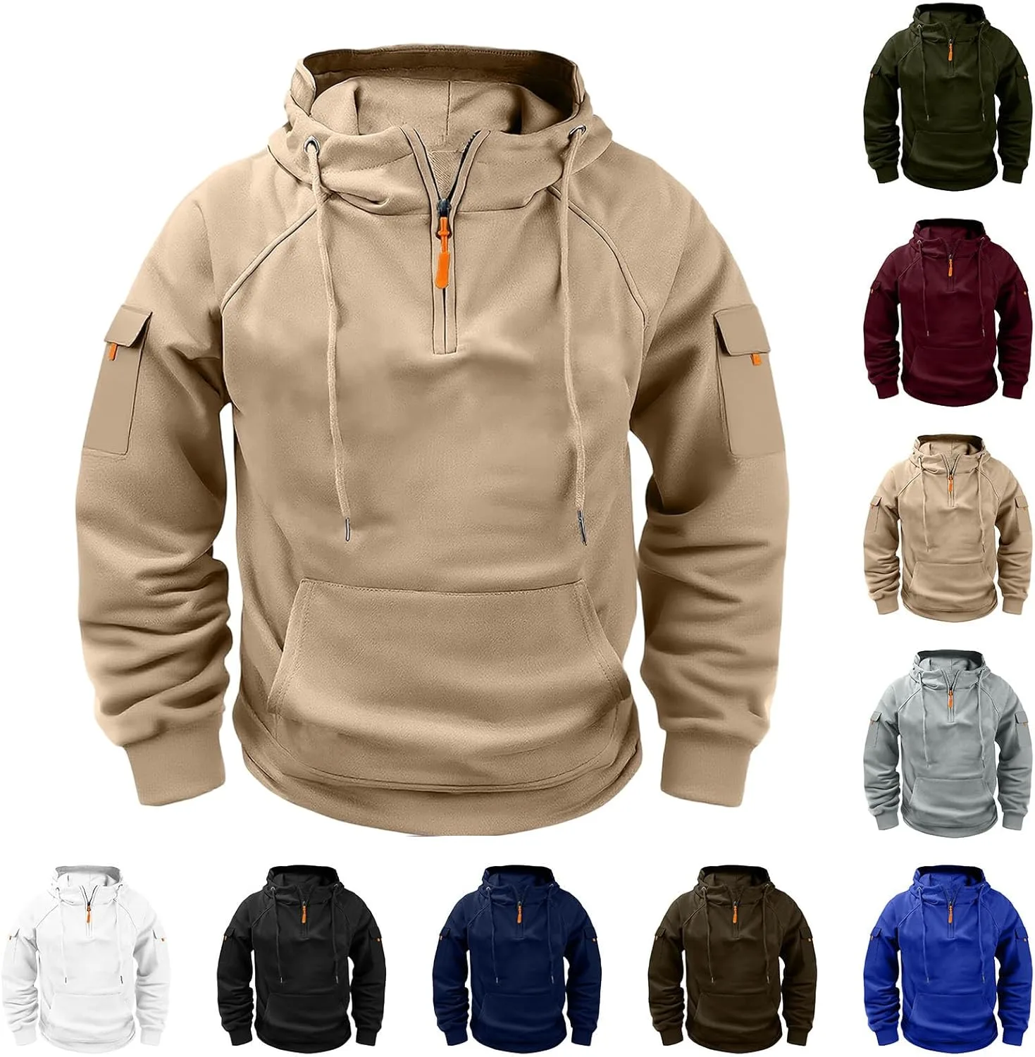 Куртка-толстовка Quarter Zip для мужчин Tactical Fleece Big and Tall с капюшоном и карманом
Куртка-толстовка Quarter Zip для мужчин Tactical Fleece Big and Tall с капюшоном и карманом