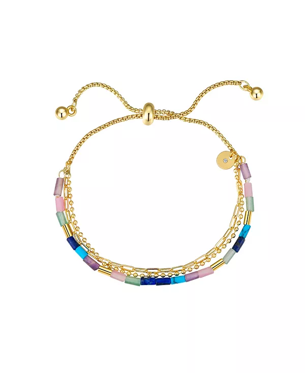 Браслет из разноцветных камней и бусин-боло Unwritten, gold
Браслет из разноцветных камней и бусин-боло Unwritten, gold