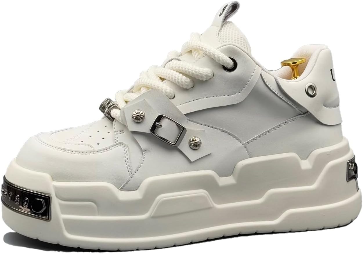 Мужские повседневные кроссовки на платформе - модные кеды с толстой подошвой и дизайном, увеличивающим рост, для повседневной носки на улице Azttoztto, белый
Мужские повседневные кроссовки на платформе - модные кеды с толстой подошвой и дизайном, увеличивающим рост, для повседневной носки на улице Azttoztto, белый