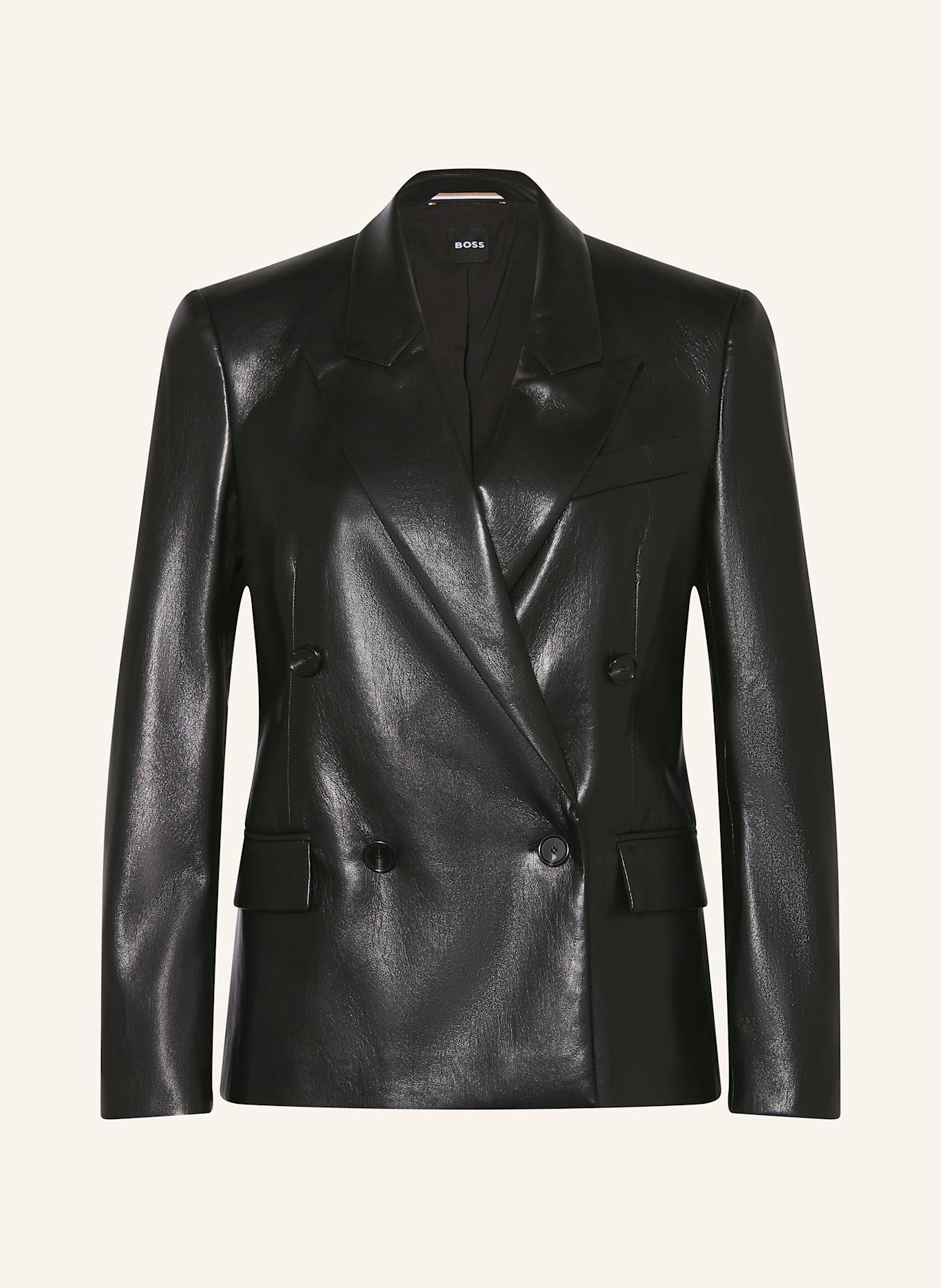 Блейзер джалето в кожаном стиле Boss, черный
Блейзер джалето в кожаном стиле Boss, черный