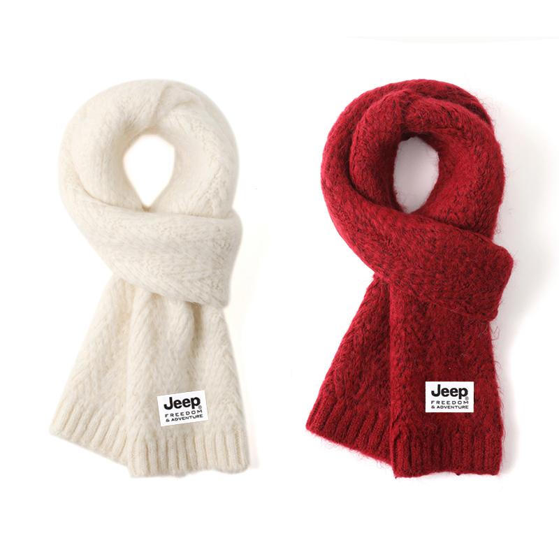 Акриловый вязаный шарф Unisex Jeep, 2 pack (экрю+красный)
Акриловый вязаный шарф Unisex Jeep, 2 pack (экрю+красный)