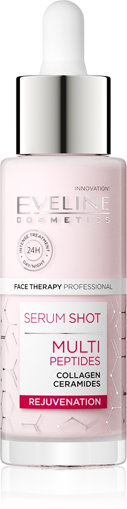 Сыворотка для лица Serum Shot Multi Peptides с коллагеном и омолаживающим эффектом Eveline Cosmetics, 30 мл
Сыворотка для лица Serum Shot Multi Peptides с коллагеном и омолаживающим эффектом Eveline Cosmetics, 30 мл