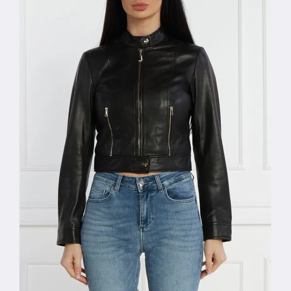 Укороченная кожаная куртка Liu Jo, черный
Укороченная кожаная куртка Liu Jo, черный