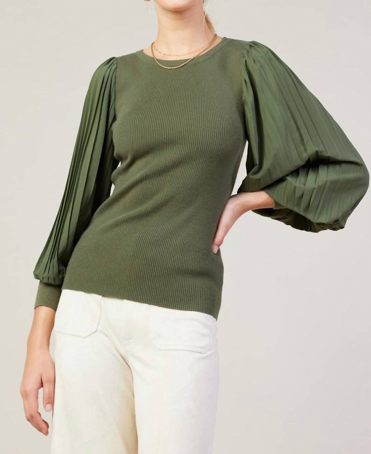 Мадли Блузка в оливковом SKIES ARE BLUE
Мадли Блузка в оливковом SKIES ARE BLUE