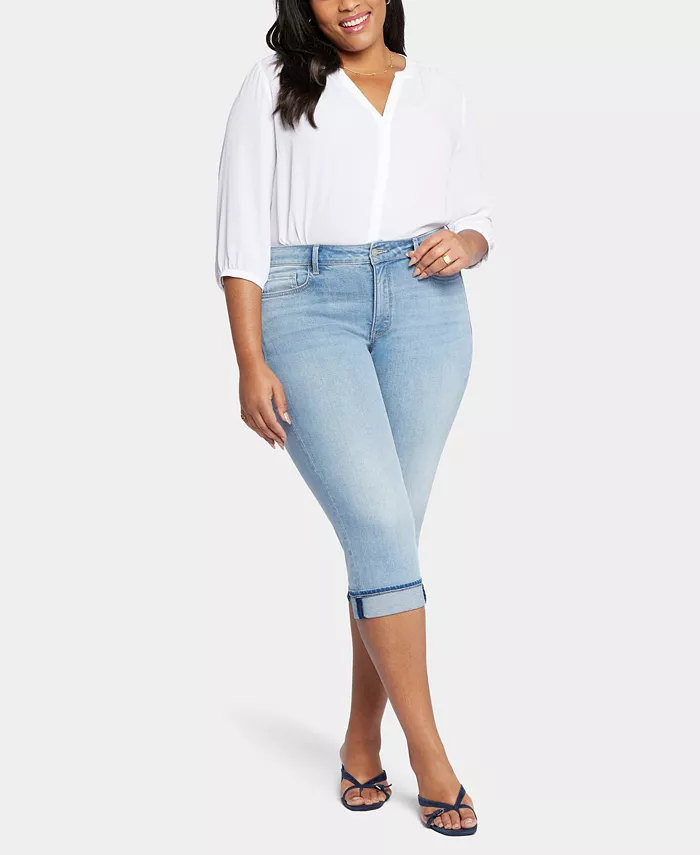 Джинсы Marilyn Crop Cuff больших размеров NYDJ, синий
Джинсы Marilyn Crop Cuff больших размеров NYDJ, синий