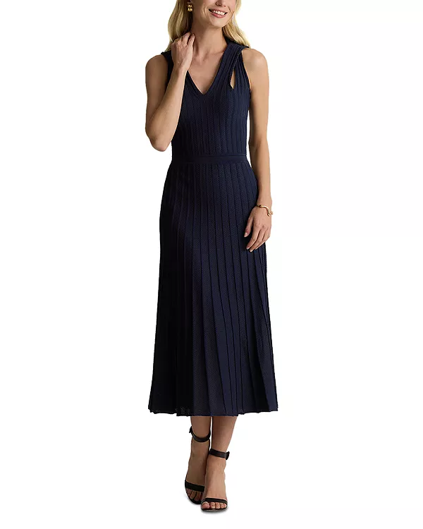 Платье с короткой диагональной каймой. St. John, синий
Платье с короткой диагональной каймой. St. John, синий