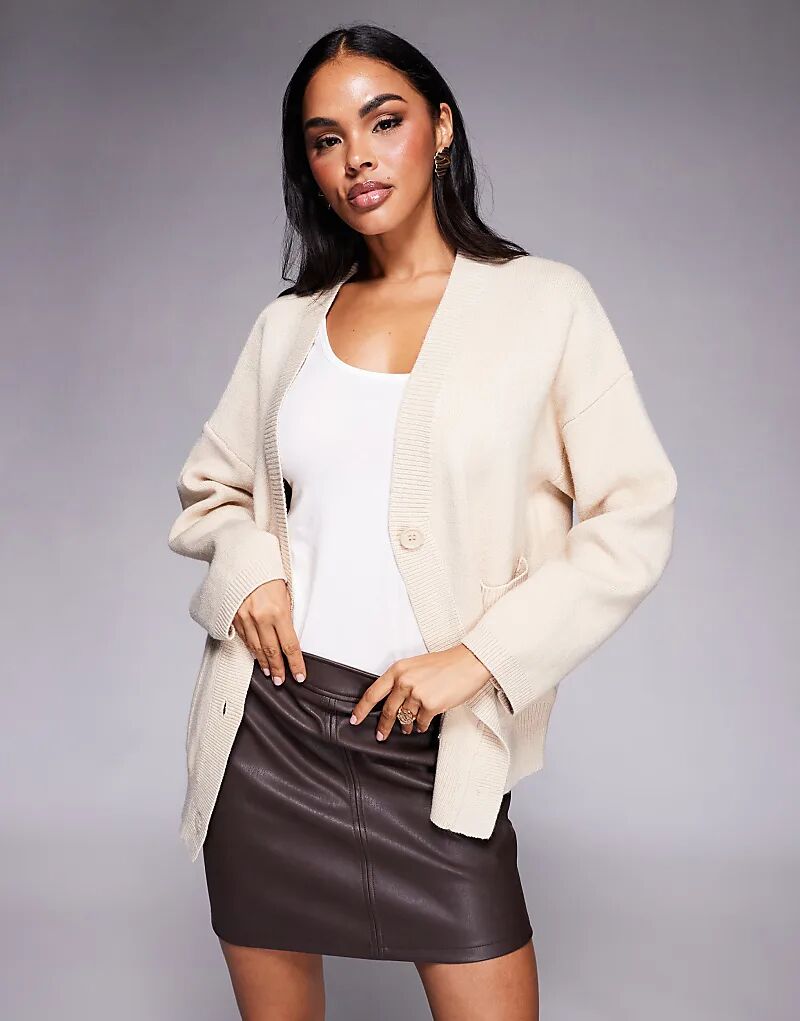 Кардиган Princess Polly Burke кремового цвета с объемными карманами
Кардиган Princess Polly Burke кремового цвета с объемными карманами