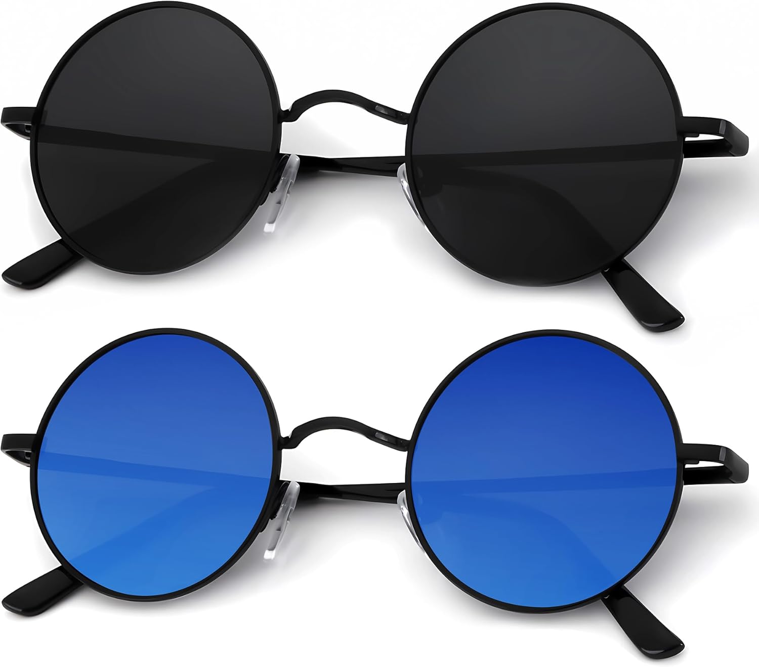 Круглые поляризованные солнцезащитные очки KALIYADI для мужчин и женщин в стиле ретро с металлическим ремешком и эффектом хиппи, защита от УФ-излучения, B33-black + Black Frame Clear Dark Blue Lens
Круглые поляризованные солнцезащитные очки KALIYADI для мужчин и женщин в стиле ретро с металлическим ремешком и эффектом хиппи, защита от УФ-излучения, B33-black + Black Frame Clear Dark Blue Lens