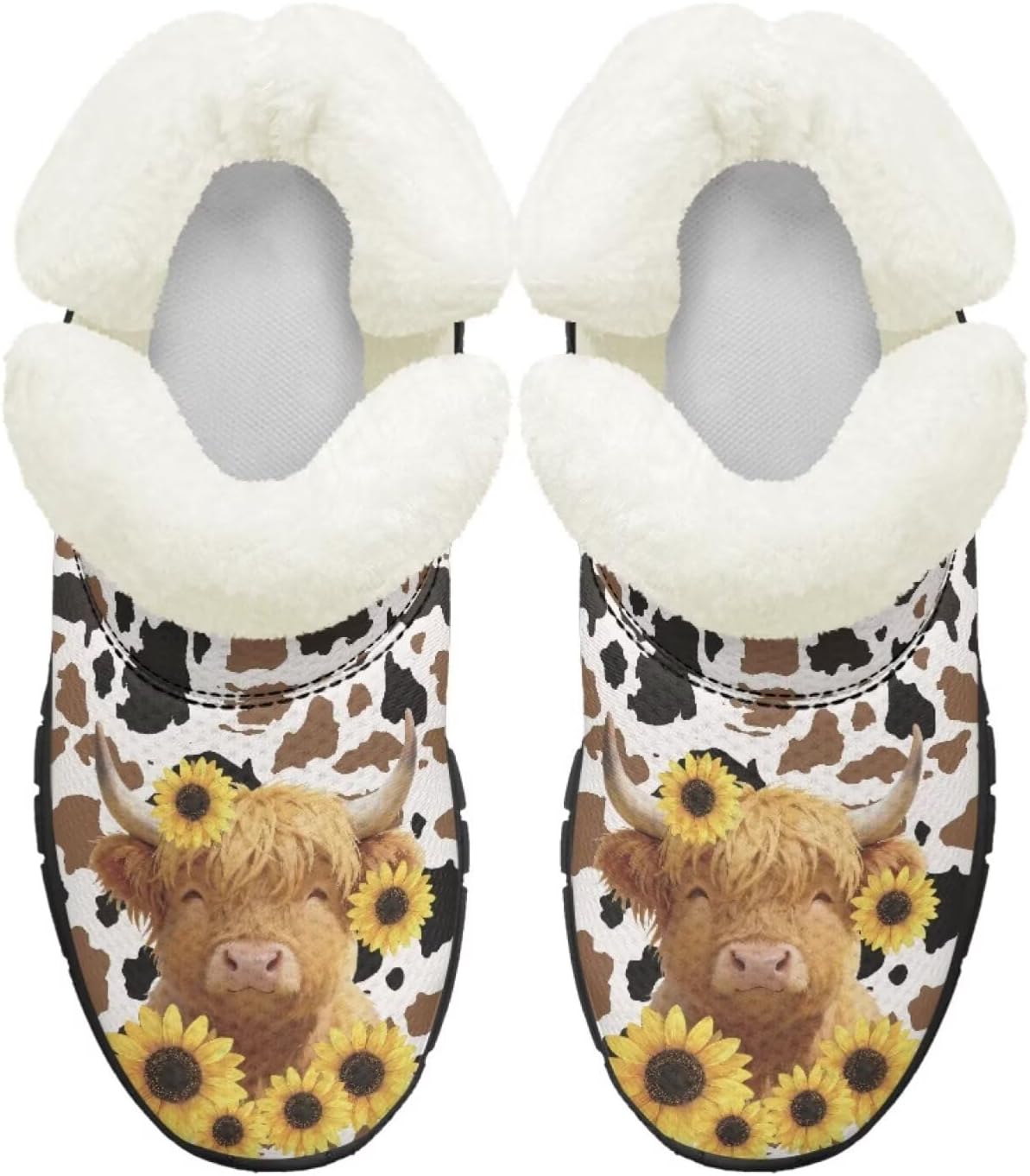 Детские ботинки для девочек на зиму с меховой подкладкой, противоскользящие зимние ботинки для прогулок и бега, слипоны Pointodoor, Sunflowers Highland Cow Print
Детские ботинки для девочек на зиму с меховой подкладкой, противоскользящие зимние ботинки для прогулок и бега, слипоны Pointodoor, Sunflowers Highland Cow Print