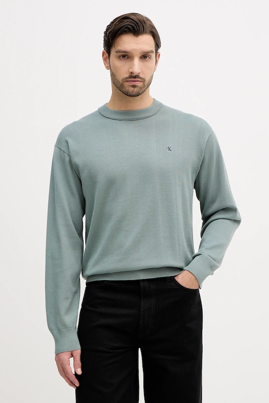 Хлопковый свитер Calvin Klein Jeans, зеленый
Хлопковый свитер Calvin Klein Jeans, зеленый