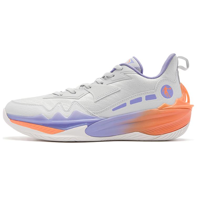 QIAODAN Баскетбольные кроссовки с низким верхом, с мягкой подошвой и противоскользящим эффектом, мужские, серо-фиолетово-оранжевого цвета
QIAODAN Баскетбольные кроссовки с низким верхом, с мягкой подошвой и противоскользящим эффектом, мужские, серо-фиолетово-оранжевого цвета