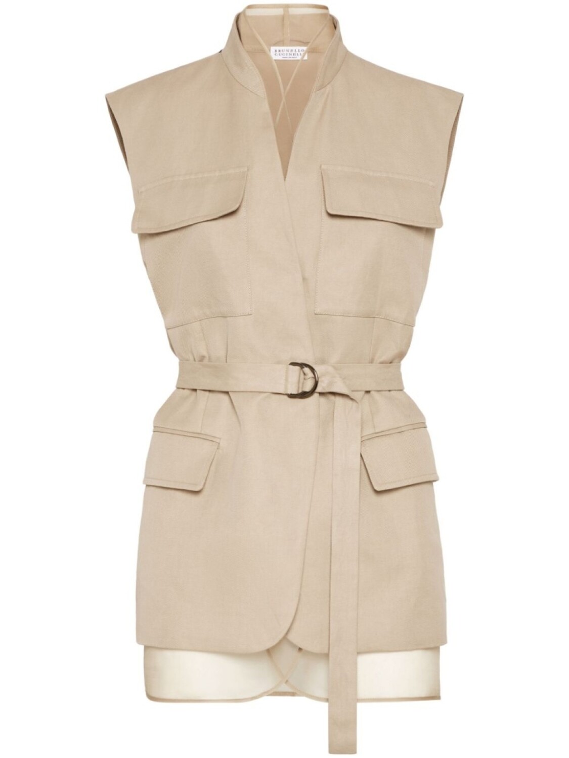 Brunello Cucinelli жилет с декором Monili, нейтральный
Brunello Cucinelli жилет с декором Monili, нейтральный