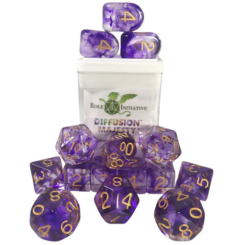 Аксессуары Role 4 Initiative R4I Dice w/ Arch'd4: Diffusion - Majesty w/ Metallic Gold (15)
Аксессуары Role 4 Initiative R4I Dice w/ Arch'd4: Diffusion - Majesty w/ Metallic Gold (15)