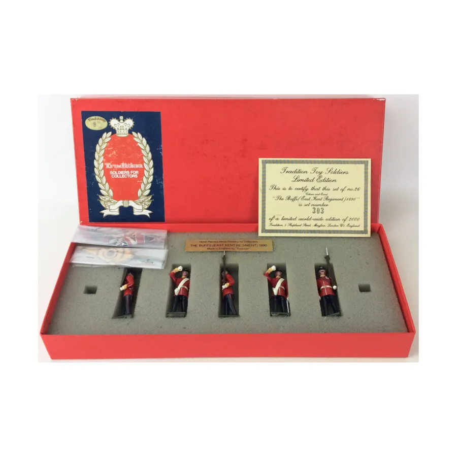 Знамена и эскорт - Полк Баффов Восточного Кента, 1890 г., Historical Miniatures (Tradition of London) (54mm)