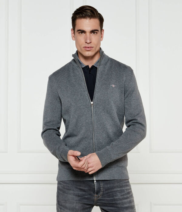 Кардиган мужской Gant на молнии, серый
Кардиган мужской Gant на молнии, серый