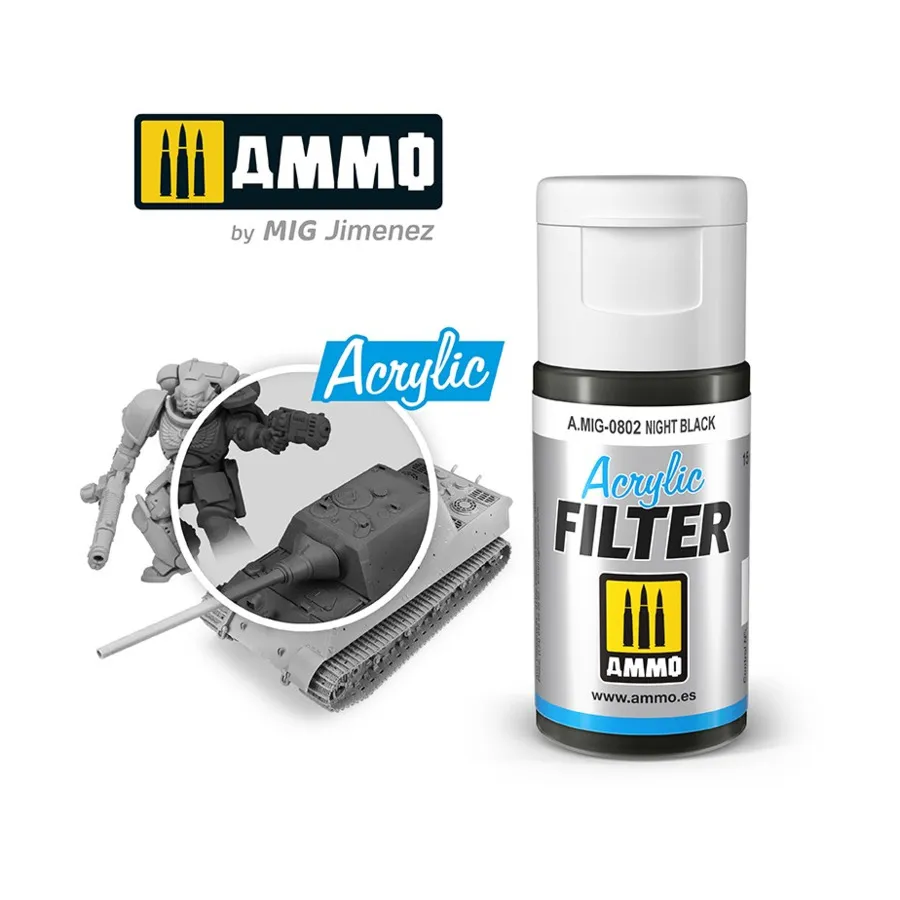 Ночной черный, Acrylic Singles - Filters
Ночной черный, Acrylic Singles - Filters