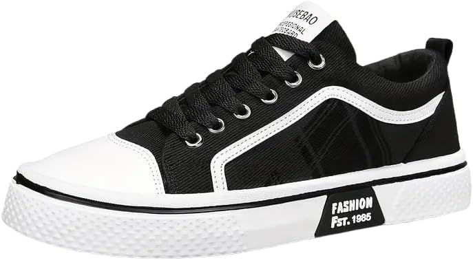 Мужские низкие кеды для скейта темно-синего и белого цвета - дышащий верх из ткани, амортизирующая подошва из ПВХ, легкая повседневная и городская обувь для активного образа жизни Clolinde
Мужские низкие кеды для скейта темно-синего и белого цвета - дышащий верх из ткани, амортизирующая подошва из ПВХ, легкая повседневная и городская обувь для активного образа жизни Clolinde